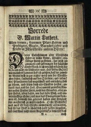 Vorrede D. Martin Luthers