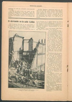 El derrumbe en la calle Callao