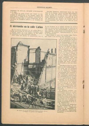 El derrumbe en la calle Callao