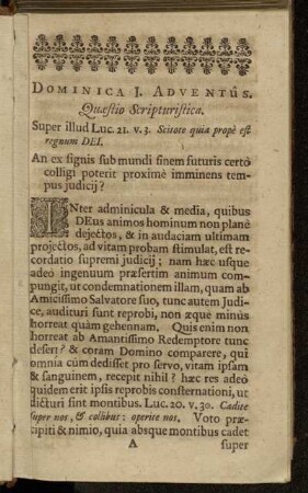 Dominica I. Adventûs. - Dominica IV. Adventûs.
