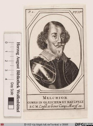 Bildnis Melchior Frhr. Hatzfeld, 1635 Reichsgraf von
