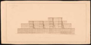 Messehaus, Hamburg Vorschlag A: Aufriss Westansicht 1:500 (von Inv.Nr. 3272)