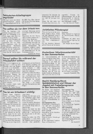 Kostenloser Schwimmuntericht in den Sommerferien