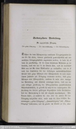 Siebenzehnte Vorlesung. Die vegetabilische Düngung