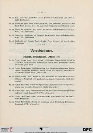 Verschiedenes (Nr. 492-549)