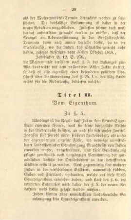 Titel II.Vom Eigenthum.