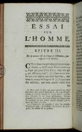 Epitre III.