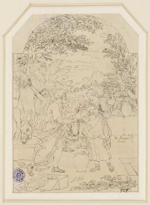 Rebekka und Elieser am Brunnen