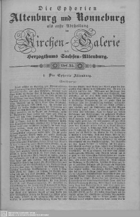 I. Die Ephorie Altenburg (Fortsetzung), Großstechau (Fortsetzung) : 35. Lieferung