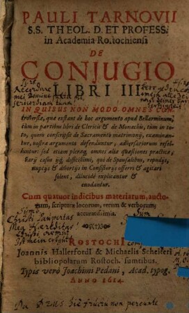 De Conjugio : libri III.