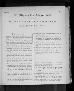 10te Sitzung