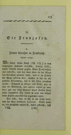II. Die Franzosen
