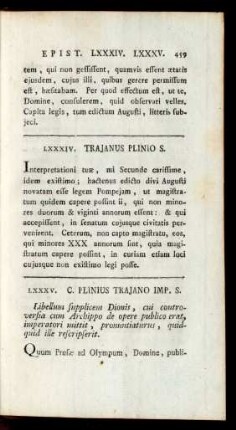 LXXXIV. Trajanus Plinio S.