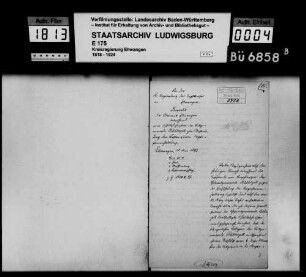 Schuldenwesen der Teilgemeinde Bühlerzell