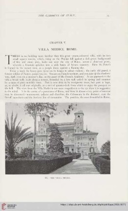 Chapter V: Villa Medici, Rome