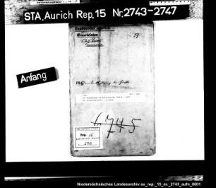 Die Genehmigung zur Auflösung der Zünfte - außer der Schuhmacherzunft - in Esens