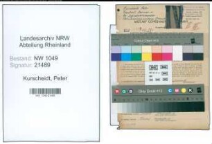 Entnazifizierung Peter Kurscheidt , geb. 12.08.1898 (Signalwerkmeister)