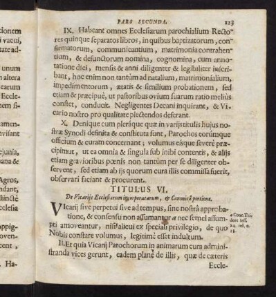123-135, Titulus VI.-XII.