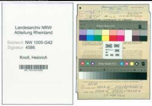 Entnazifizierung Heinrich Knoll , geb. 13.06.1882 (Betriebsmeister)