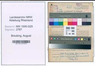 Entnazifizierung August Breuking , geb. 18.07.1901 (Kaufmann)