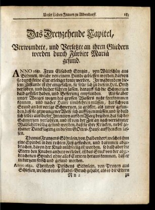 Das Dreyzehende Capitel ...