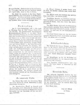 Zu erwartende Werke.
