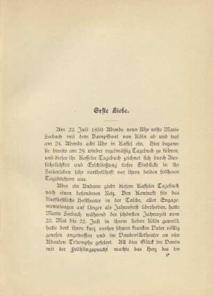 Erste Liebe