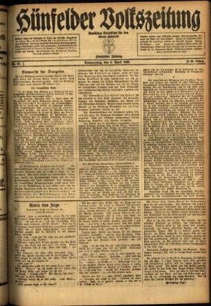 Ausgabe vom Donnerstag, den 08. April 1920.