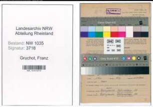 Entnazifizierung Franz Gruchot , geb. 28.03.1912 (Steiger)