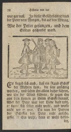 Wie der Peter gefangen, und dem Soldan geschenket ward.