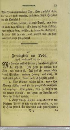 41. Freudigkeit im Tode