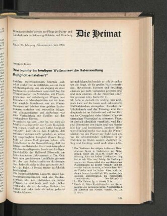 Nr. 6, 75. Jahrgang, Neumünster, Juni 1968