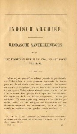 Bandasche aanteekeningen over het einde van het jaar 1795, en het begin van 1796