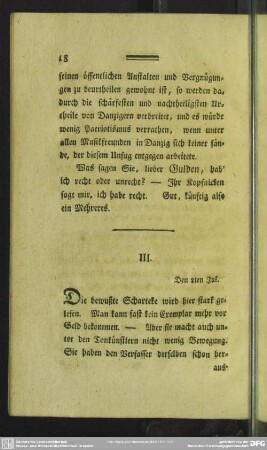 III. Den 8ten Jul.