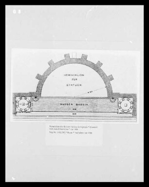 Exedra des Herodes Atticus, Grundriß nach Adolf Boetticher
