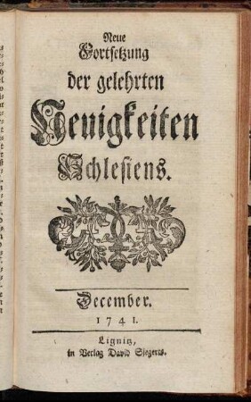December. 1741.