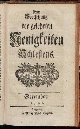 December. 1741.
