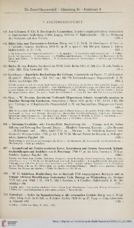 Kulturgeschichte (Nr.691-787)