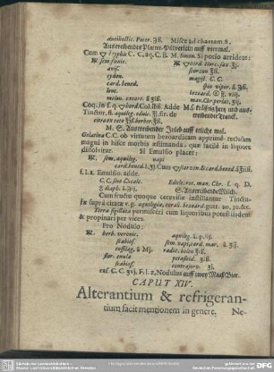 Caput XIV. Alterantium & refrigerantium facit mentionem in genere