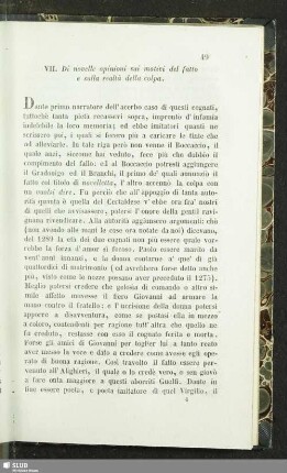 VII. Di novelle opinioni sui motivi del fatto e sulla realtà della colpa