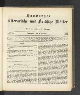 No. 11. 7. Februar 1855