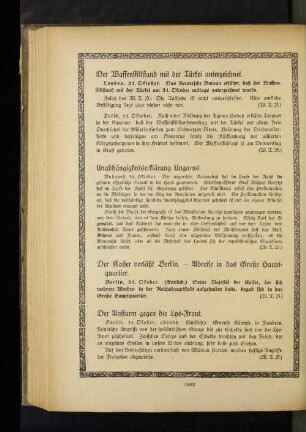 Der Ansturm gegen die Lys=Front.