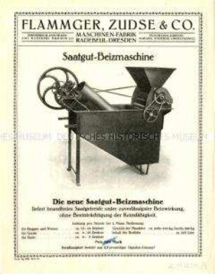 Saatgut-Beizmaschine