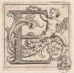 Initiale E, aus: Clementis Undecimi Pont. Max. Bullarium, 2 Bde., Rom 1723