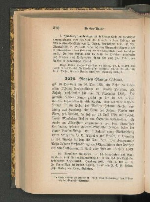 3276. Roosen-Runge (Johann)