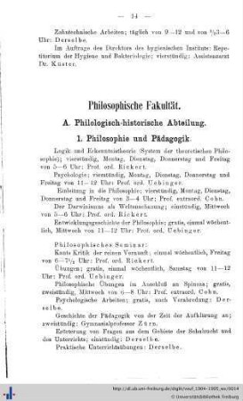 A. Philologisch-historische Abteilung.