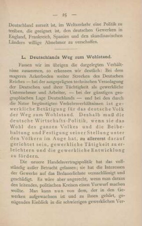 L. Deutschlands Weg zum Wohlstand