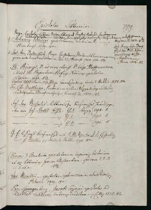 709-710, Epistolae litterariae