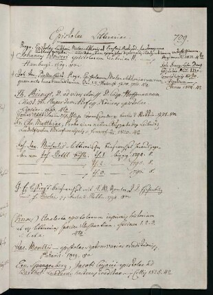 709-710, Epistolae litterariae