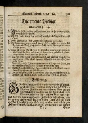 301-324, Die zweyte Predigt